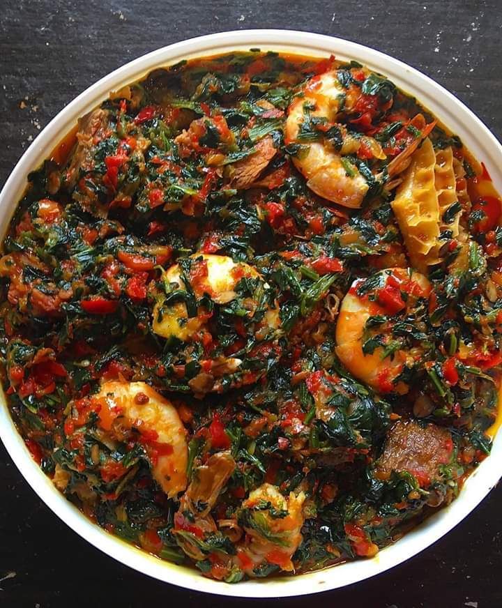 Popular Nigerian Meals Efo Riro.
