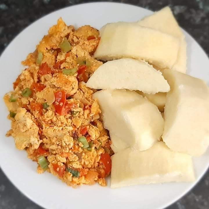 Popular Nigerian Meals Yam and Egg