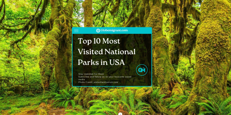 Top 10 Most Visited National Parks in USA - Featured Image