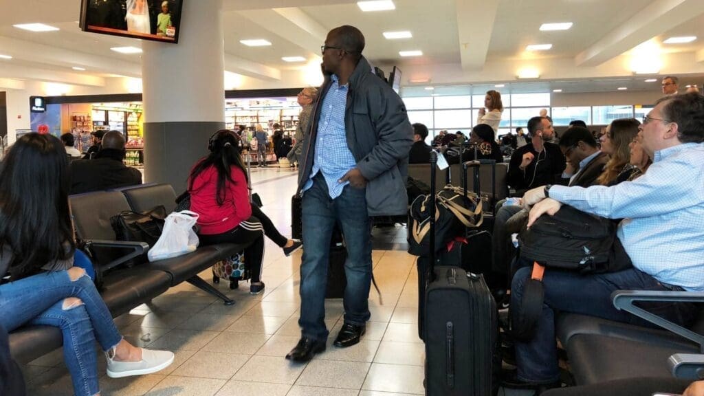 Nigerian at airport Leaving Nigeria: The Nigerian Dream?