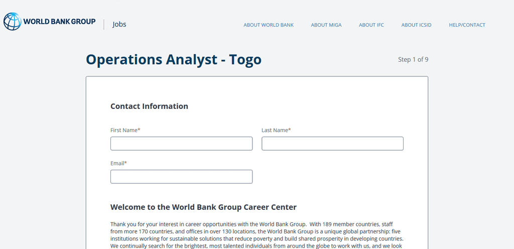 Screenshot 2021 01 12 https worldbankgroup csod com 1 Apply For The 2021 Operations Analyst Internship Position