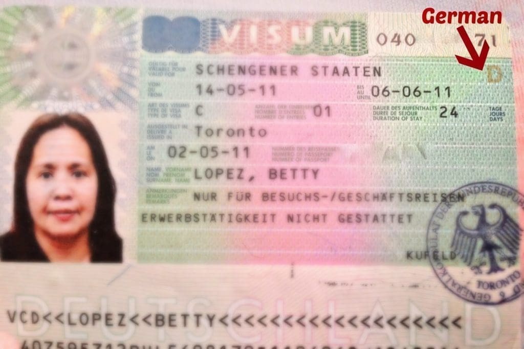 Schengen short stay visa