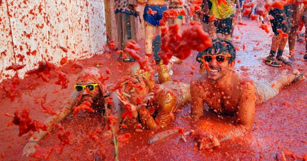 La Tomatina Spain-Strange Cultural Traditions Around The World That Would Leave You Astonished