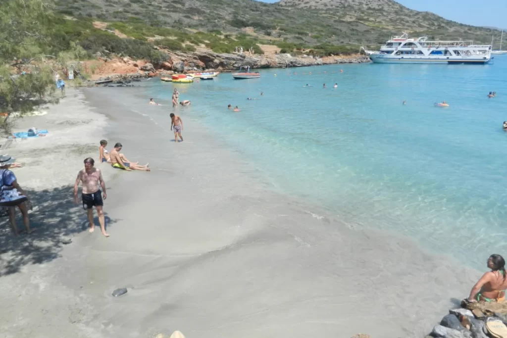Paralia Kolokytha Elounda boates people cretanbeaches com Elounda Crete: A Complete Guide For Travellers