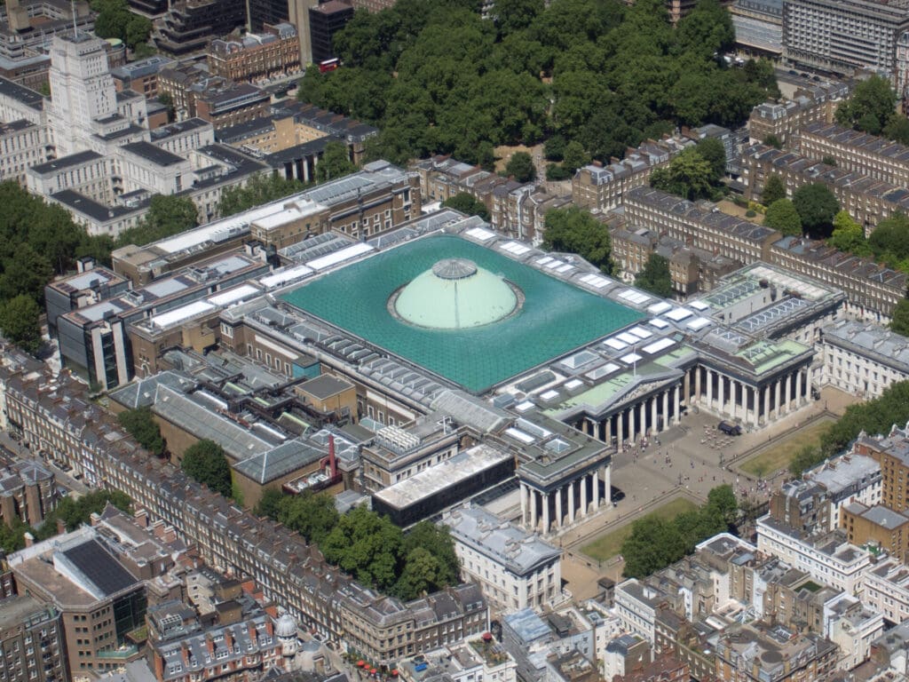 British Museum aerial 25 Free Things to Do in London, England