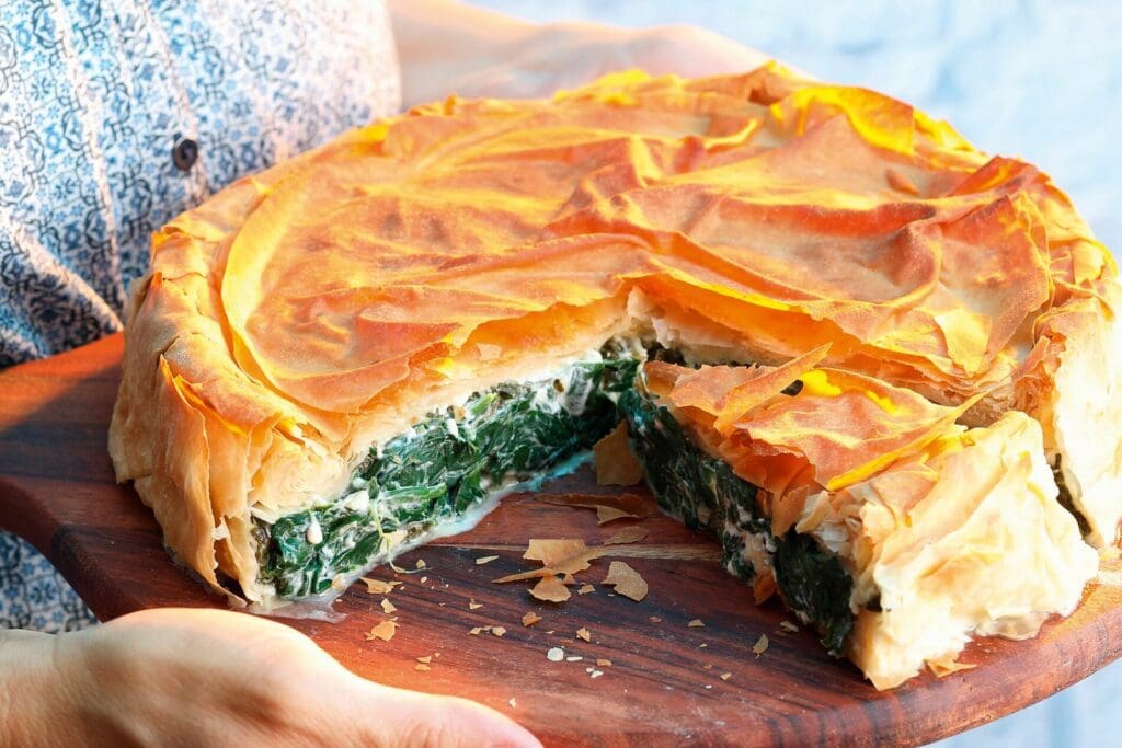makeperfect stockfood 13352032 hires spanakopita greek spinach pie with feta b hr 15 Must-Try Foods in Cyprus