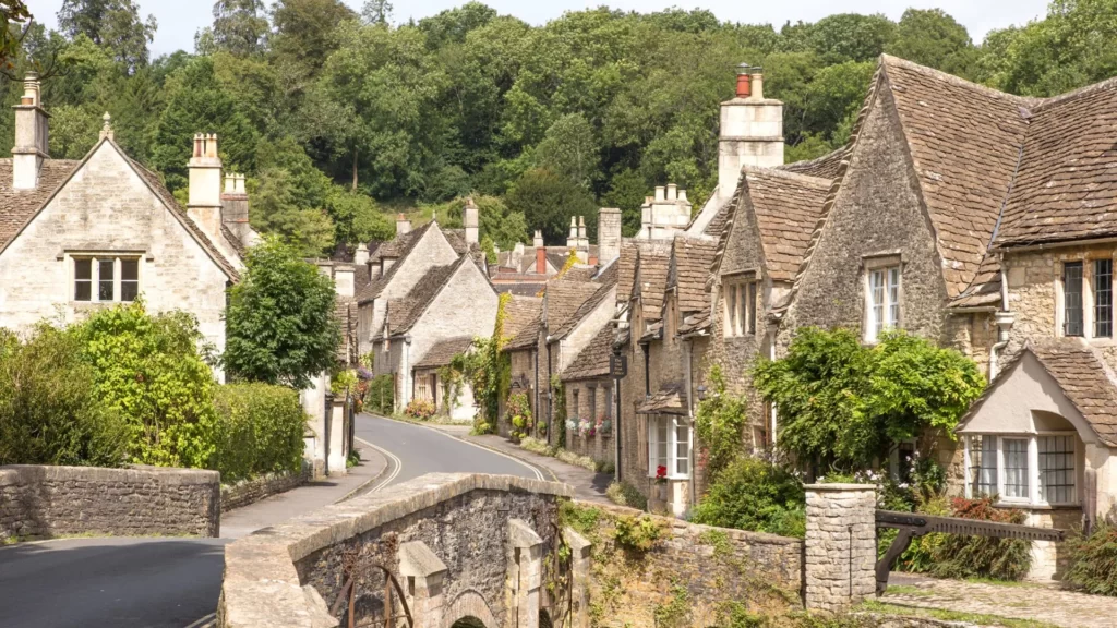 view of castle combe village cotswolds wiltshire conde nast traveller 27july16 alamy Best Time to Visit England (Weather and Costs)