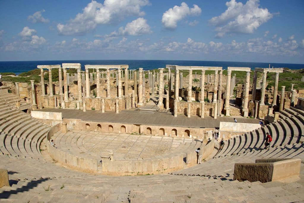 Remains amphitheatre Roman Libya Leptis Magna 12 Spectacular Archaeological Sites You Must See