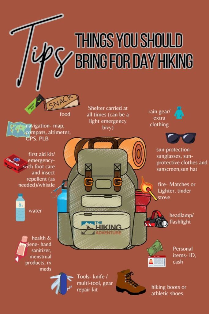 Day trip hiking essentials