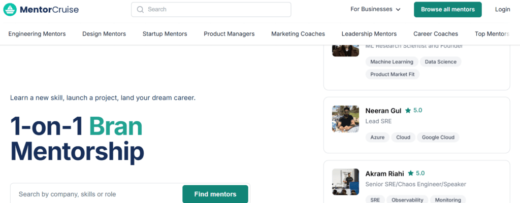 MentorCruise-Current Job Listings Opportunities And Expert Job Search Resources