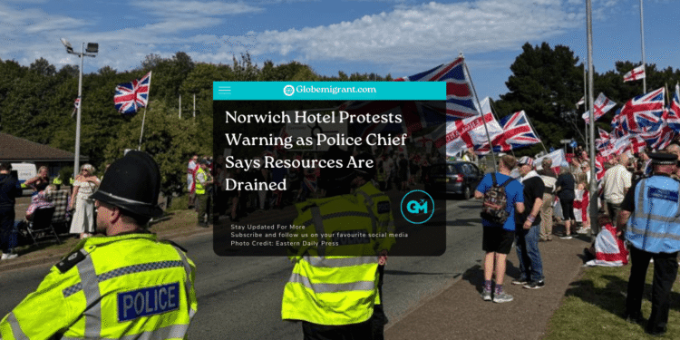 Norwich hotel protests