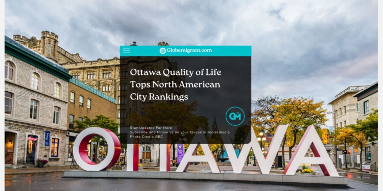 Ottawa Quality of Life Tops North American City Rankings